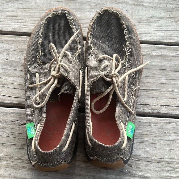 TWISTED X Men's Driving Moc Boat Shoes Eco Dust Size 8 - Picture 11 of 11